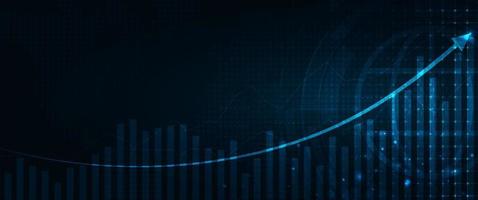 Stock market investment trading graph in graphic concept suitable for financial investment or Economic trends business idea. Vector illustration design