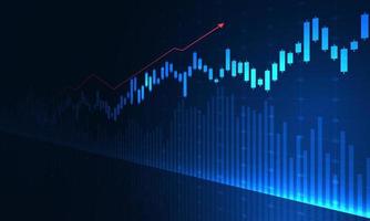 Stock market investment trading graph in graphic concept suitable for financial investment or Economic trends business idea. Vector illustration design