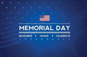 Memorial Day background with text - Celebrate. vector illustration.