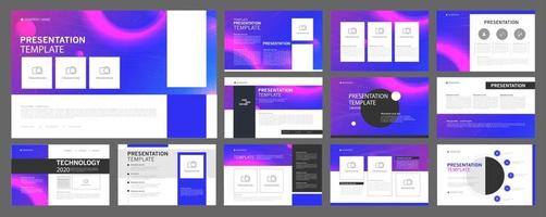 Business presentation templates set. use in presentation, flyer and leaflet, corporate report, marketing, advertising, annual report, banner, annual report brochure, company profile. vector