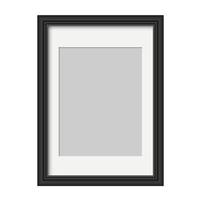 Realistic photo frame isolated. Vector template for picture. Blank white picture frame mockup template. Empty framing for your design. Vector illustration