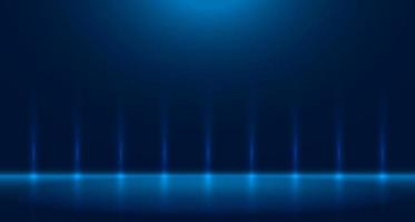 Blue empty room studio used for background and display of content design. banner for advertise product on website. Illustration design. vector