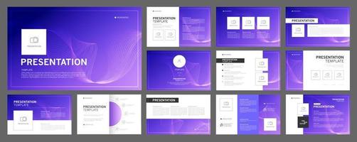 Business presentation templates set. use in presentation, flyer and leaflet, corporate report, marketing, advertising, annual report, banner, annual report brochure, company profile. vector