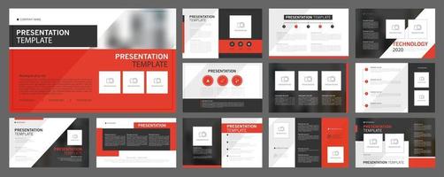 Business presentation templates set. use in presentation, flyer and leaflet, corporate report, marketing, advertising, annual report, banner, annual report brochure, company profile. vector