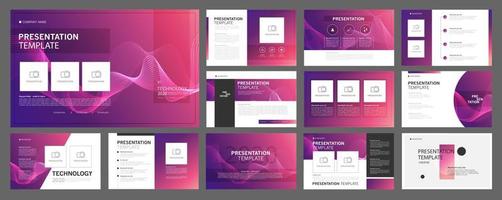 Business presentation templates set. use in presentation, flyer and leaflet, corporate report, marketing, advertising, annual report, banner, annual report brochure, company profile. vector