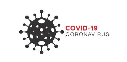 Covid-19 concepto de coronavirus brote fondo de influenza.El concepto de riesgo de salud médica pandémica con células de enfermedad es un diseño vectorial peligroso vector