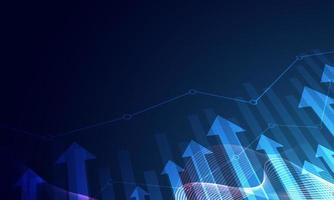Stock market investment trading graph in graphic concept suitable for financial investment or Economic trends business idea. Vector illustration design