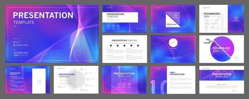 Business presentation templates set. use in presentation, flyer and leaflet, corporate report, marketing, advertising, annual report, banner, annual report brochure, company profile. vector