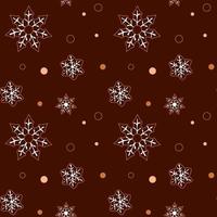 Gingerbread pattern on a dark background vector