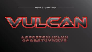 red and carbon fiber futuristic font vector