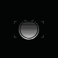 Modern and professional camera design logo vector
