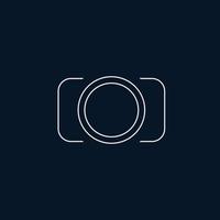 Modern and professional camera design logo vector