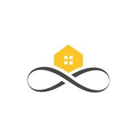 A cool and unique logo design for real estate companies vector