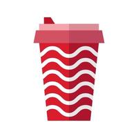 Drinks cup flat illustration vector