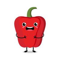 Cute peppers cartoon illustration vector