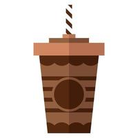 ilustración plana de bebida de chocolate