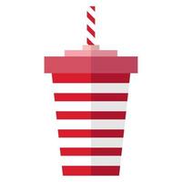 Drinks cup flat illustration vector