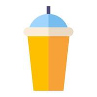 Drinks cup flat illustration vector