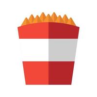 French fries flat design illustration vector
