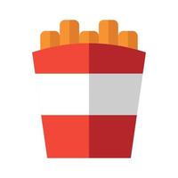 French fries flat design illustration vector