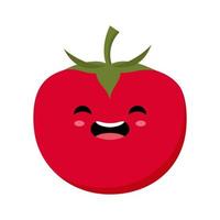 Cute tomato cartoon illustration vector