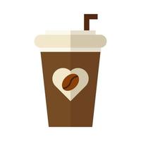 Coffee drink flat illustration vector