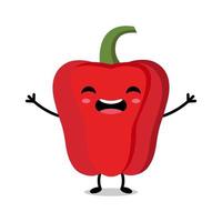 Cute peppers cartoon illustration vector