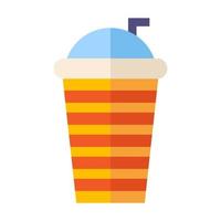 Drinks cup flat illustration vector