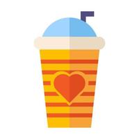 Drinks cup flat illustration vector