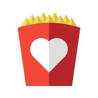 French fries flat design illustration vector