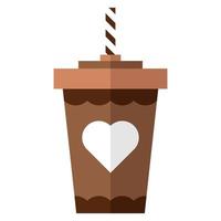 Chocolate drink flat illustration vector