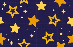 noche pequeñas estrellas de patrones sin fisuras vector
