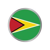 Guyana Flag with Circle Frame vector