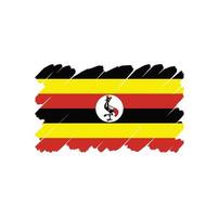 diseño de vector libre de bandera de uganda