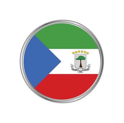 Equatorial Guinea Flag with metal frame