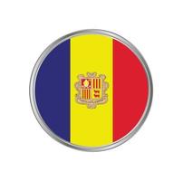 Andorra Flag with Circle Frame vector
