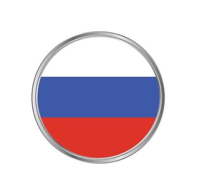 Russia Flag with metal frame