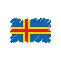 Aland Islands Flag Free Vector Design