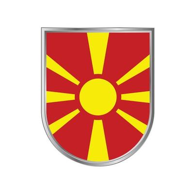 North Macedonia flag Vector