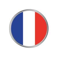 France Flag with Circle Frame vector