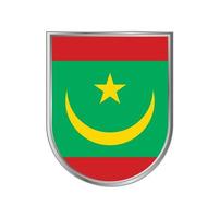 vector de bandera de mauritania