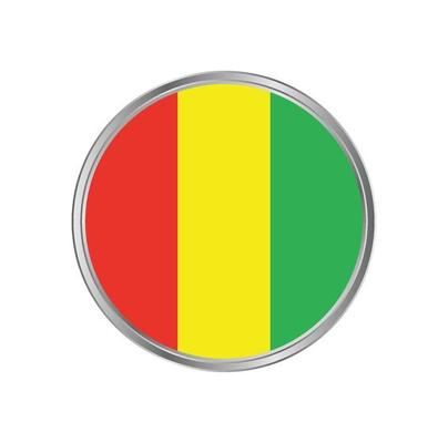 Guinea Flag with Circle Frame