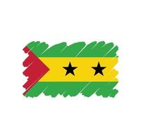 Sao Tome and Principe Flag Free Vector Design