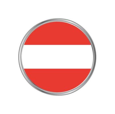 Austria Flag with Circle Frame