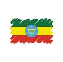 vector de bandera de etiopía