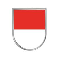 Indonesia or Monaco flag Vector