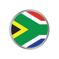 South Africa Flag with Circle Frame vector