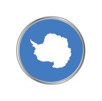 Antarctica flag with circle frame vector