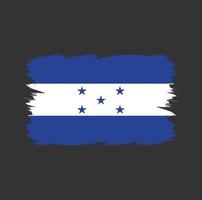 bandera de honduras con pincel de acuarela vector