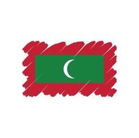 Maldives flag vector